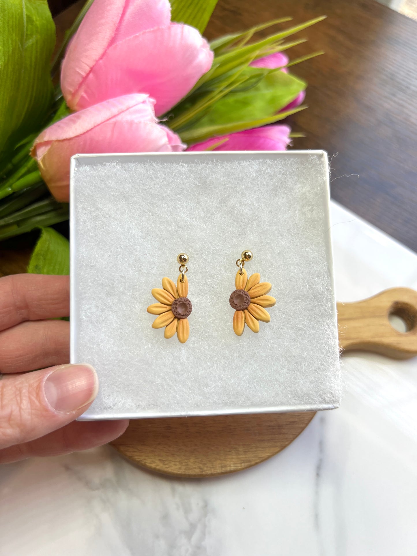 Half Sunflower Dangle