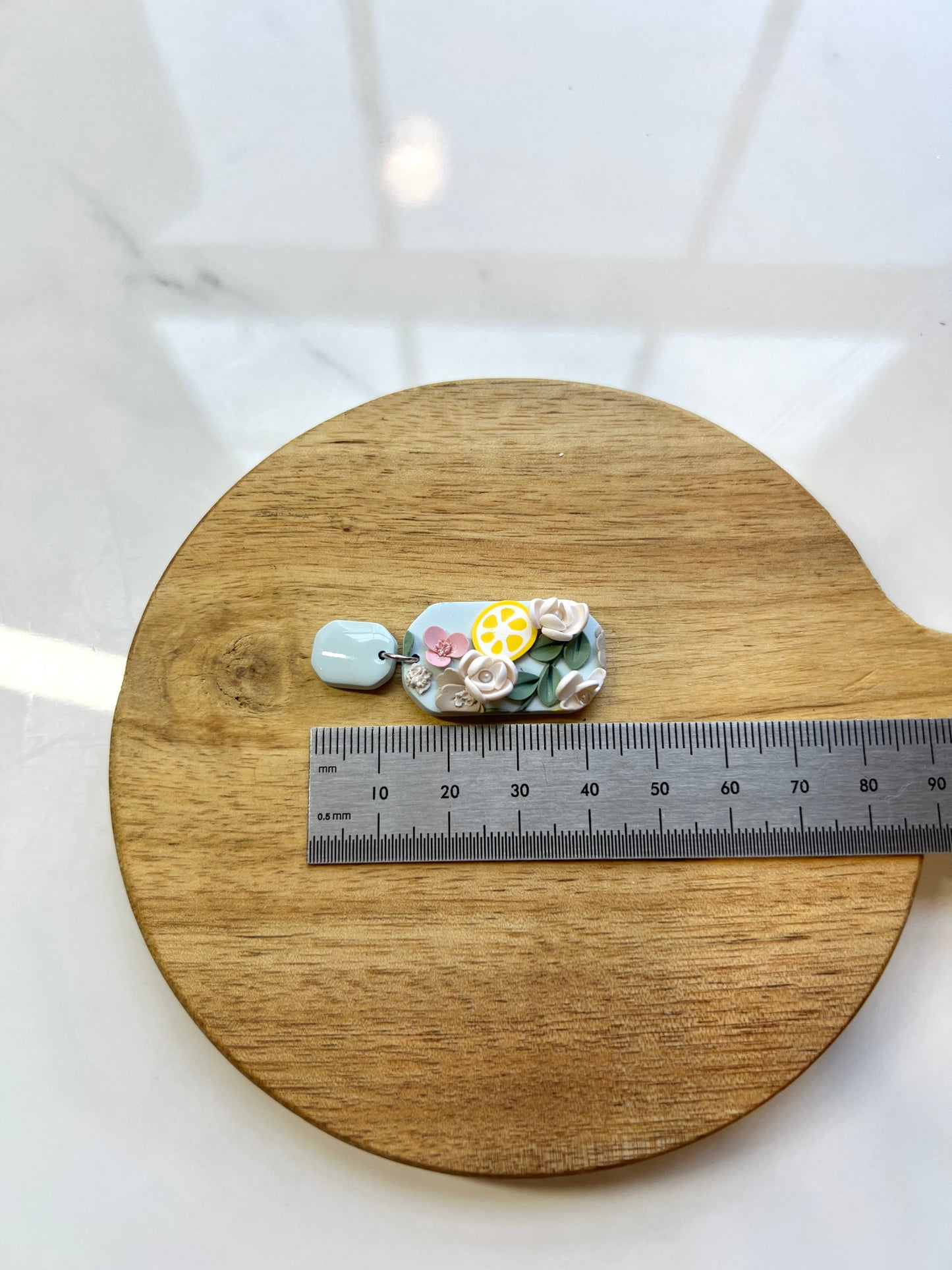 Lemon Octagon Dangle