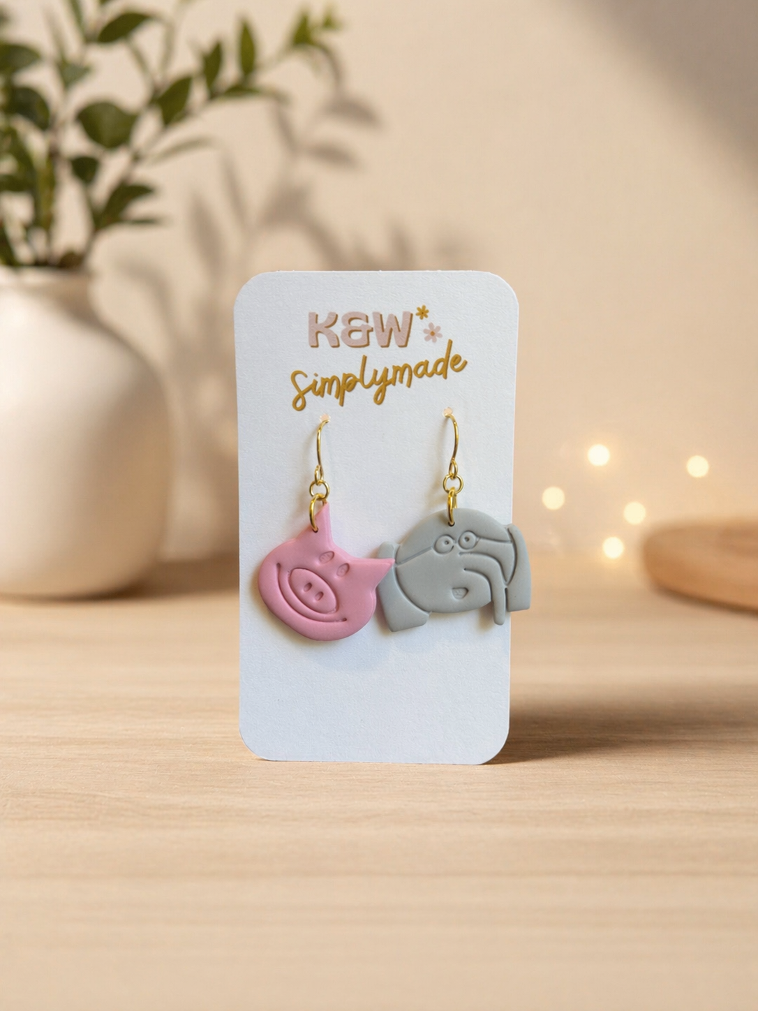 Piggie & Elephant Dangles