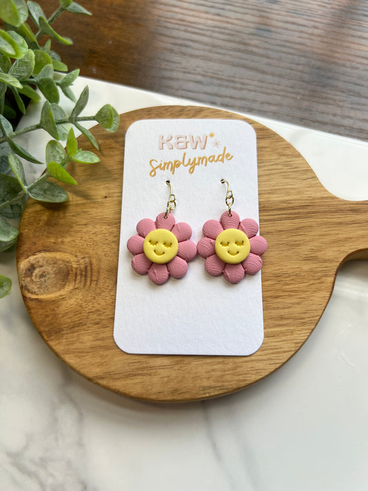 Smiley Flower Dangle