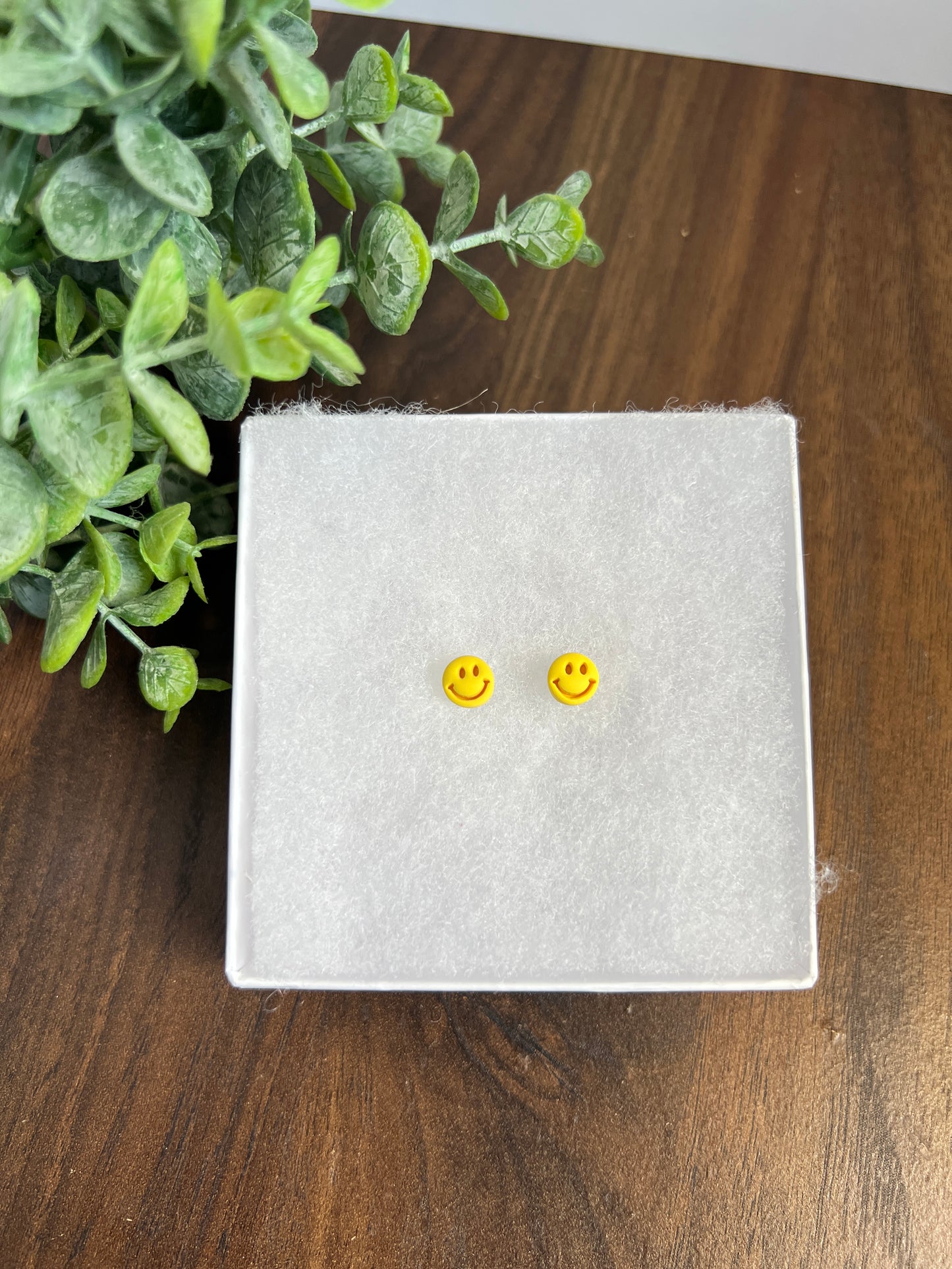 Tiny Smiley Face Stud