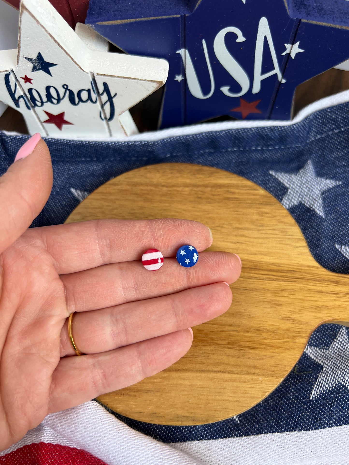 Red White &Blue Stud
