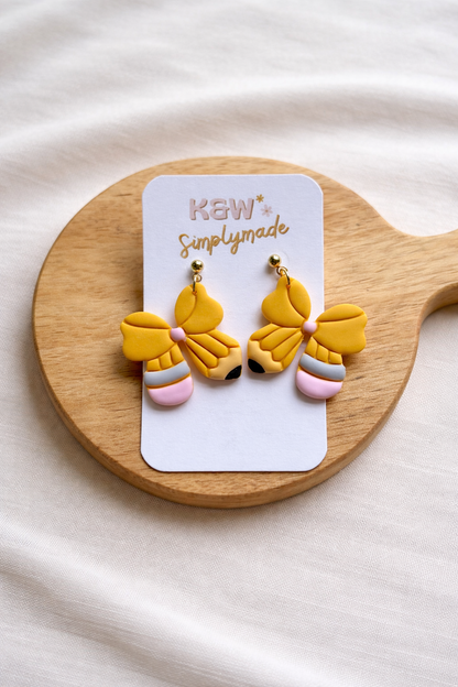 Pencil Bow Dangles