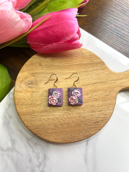 Book Floral Dangle