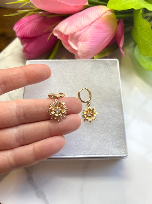 Flower with CZ Stone
