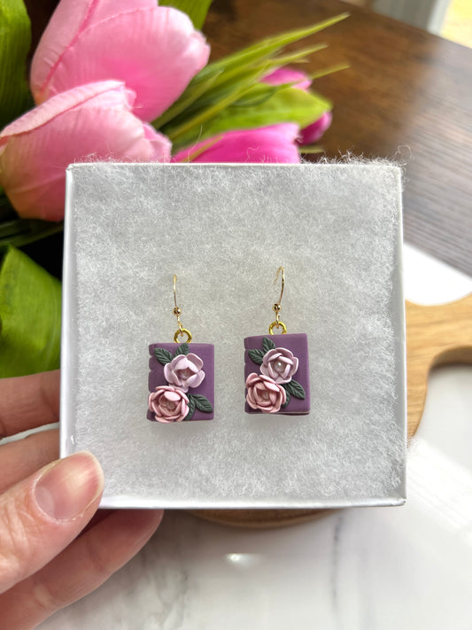 Book Floral Dangle