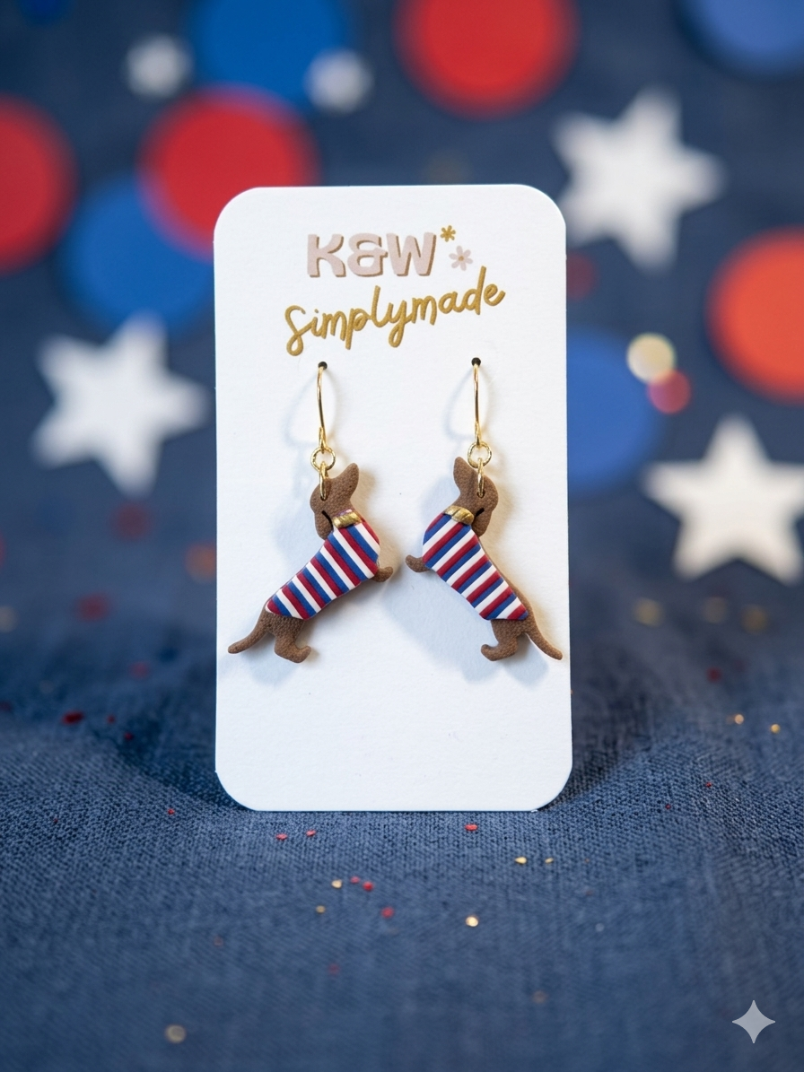 4th Of July Weenie Dangle