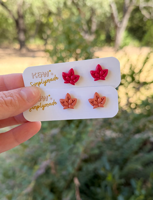Fall Leaf Stud