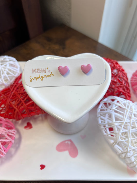 Shimmer Heart Stud