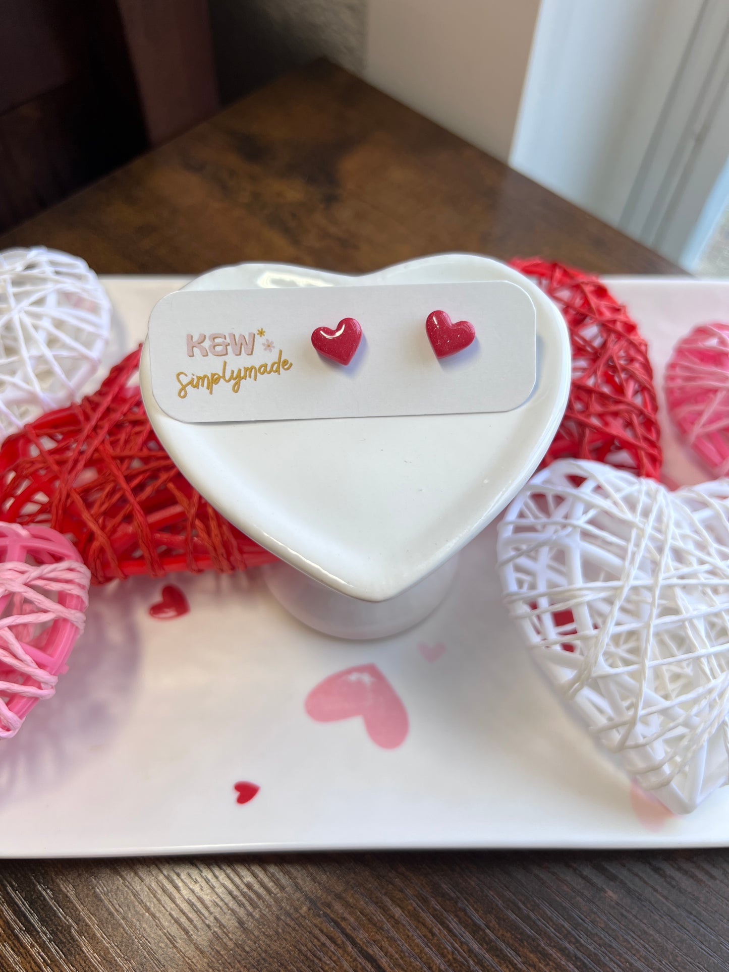 Shimmer Heart Stud