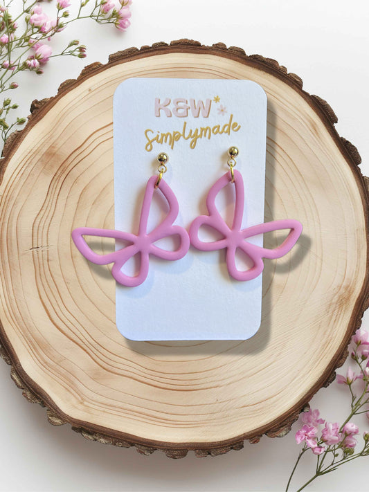 Butterfly Outline Dangle