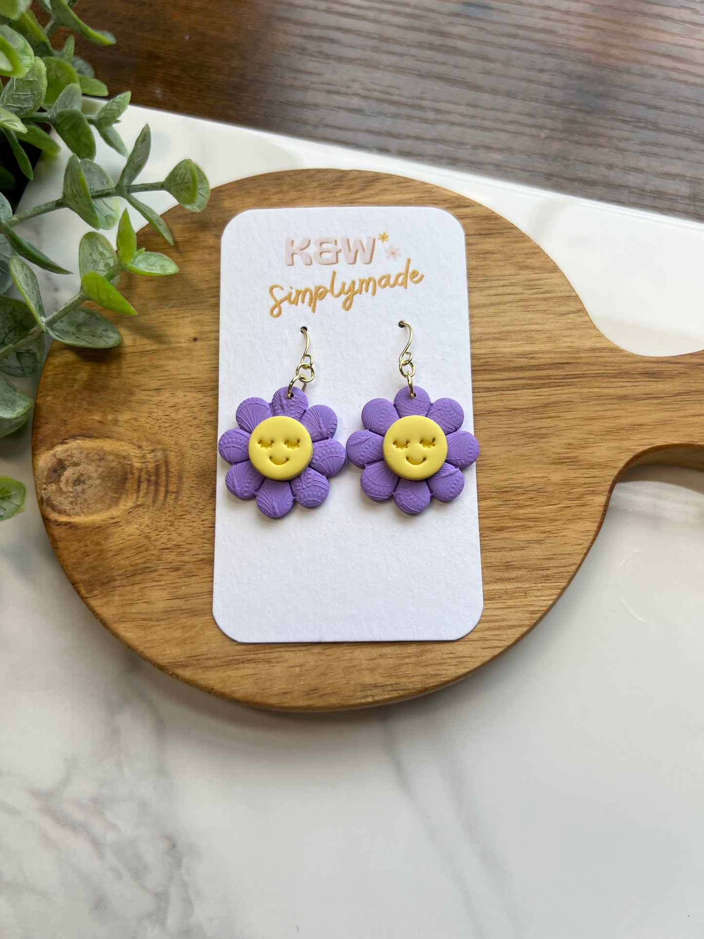 Smiley Flower Dangle