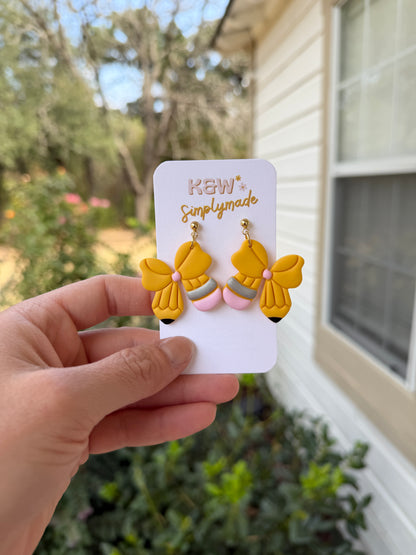 Pencil Bow Dangles