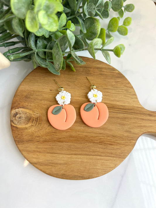 Floral Peach Dangle
