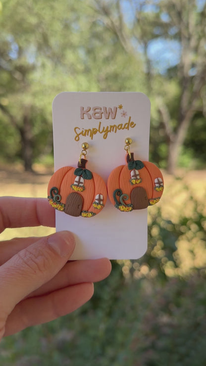 Pumpkin House Dangles