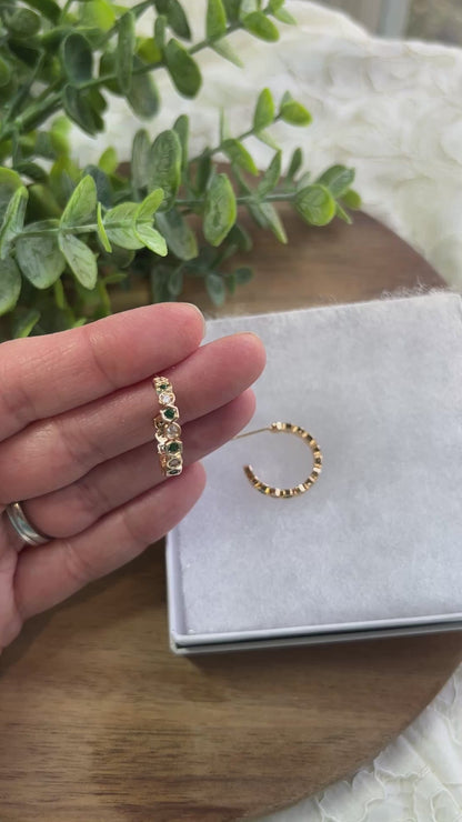 Jeweled Hoop