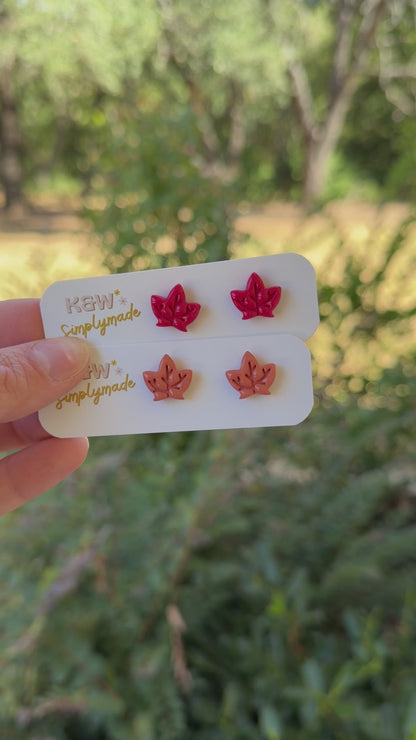 Fall Leaf Stud